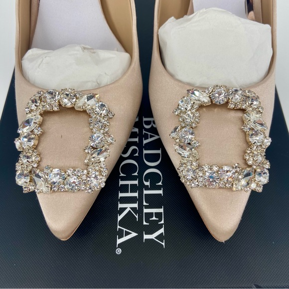 Badgley Mischka Cher Pumps in Nude Size 8 - Picture 11 of 14